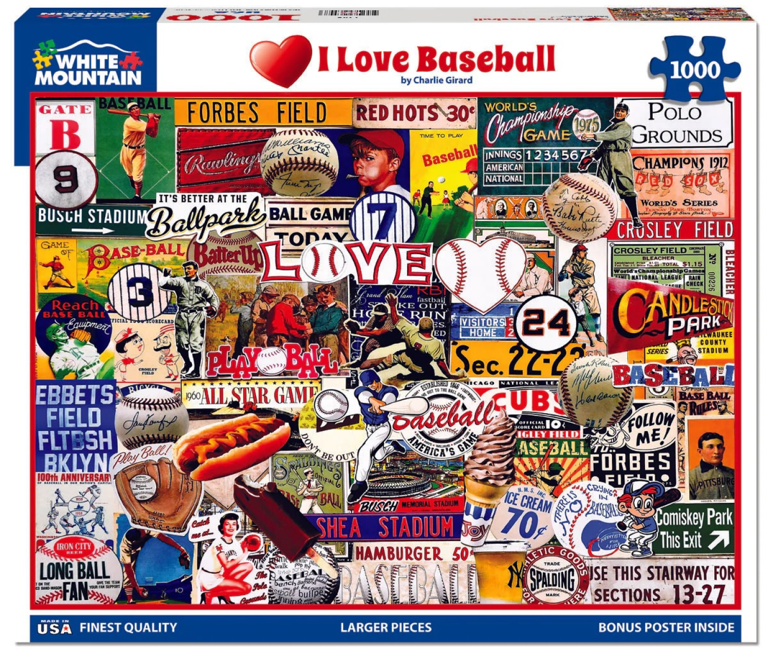 slide 1 of 1, I Love Sports-Baseball, 1 ct