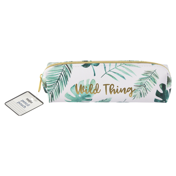 slide 1 of 1, Meijer PENCIL POUCH WILD THING FROND LEA, 1 ct