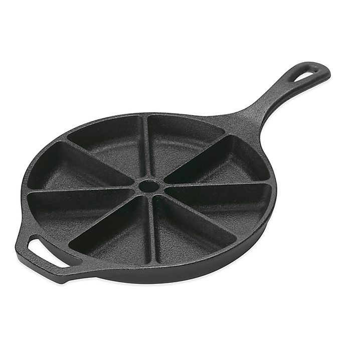 slide 1 of 1, Lodge Cast Iron Wedge Pan - Black, 8 ct