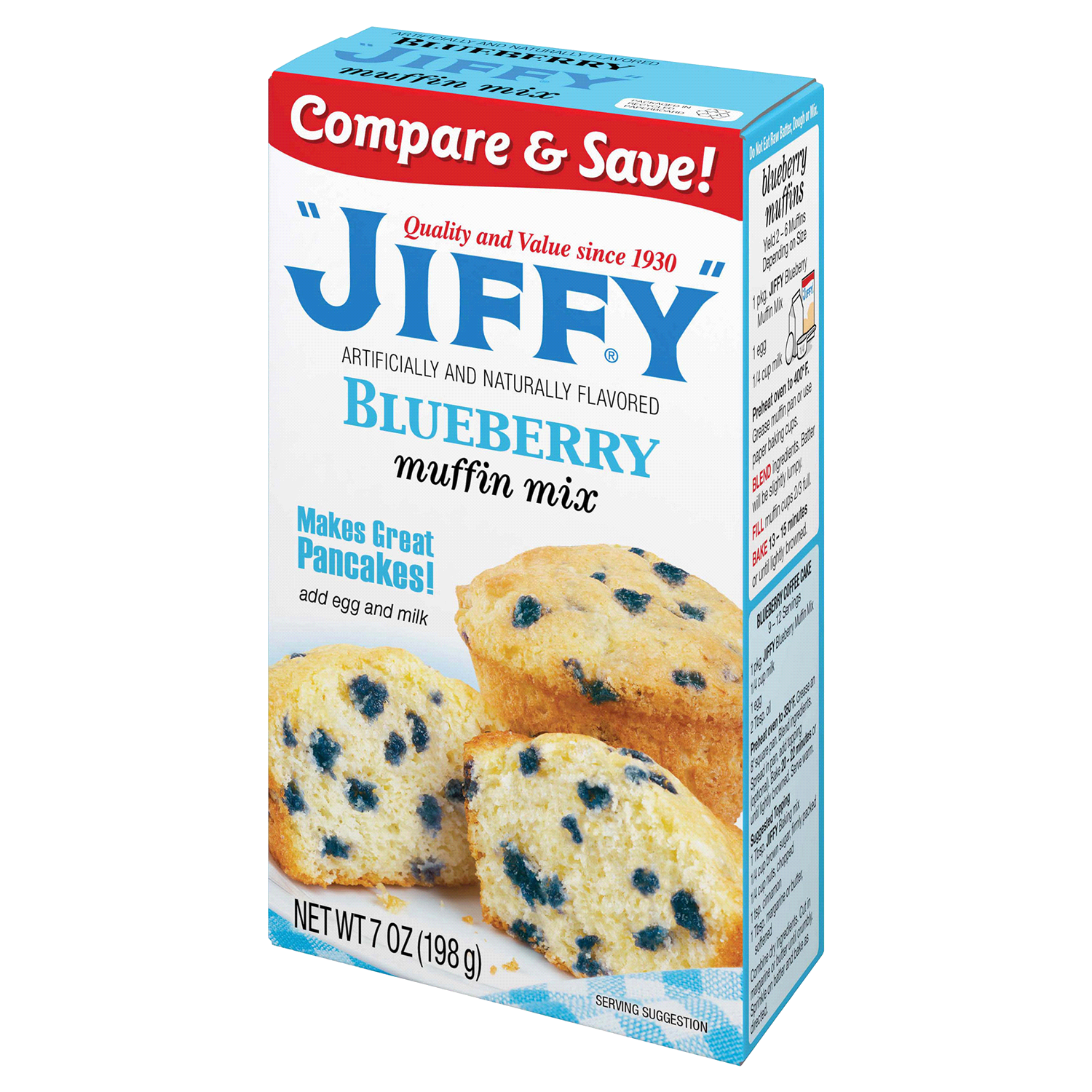slide 4 of 5, Jiffy Blueberry Muffin Mix, 7 oz, 7 oz
