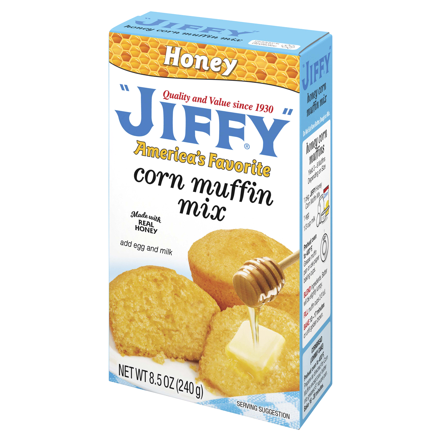 slide 4 of 5, Jiffy Honey Corn Muffin Mix 8.5 oz, 8.5 oz