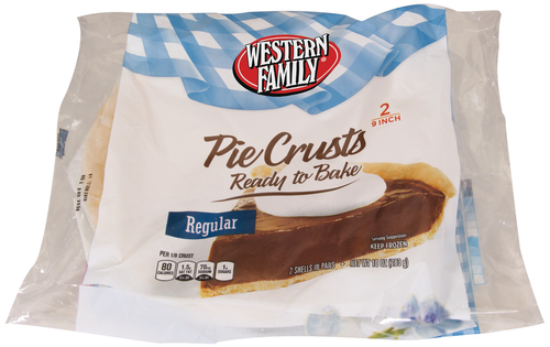 slide 1 of 1, Western Family Regular Pie Crusts, 10 oz