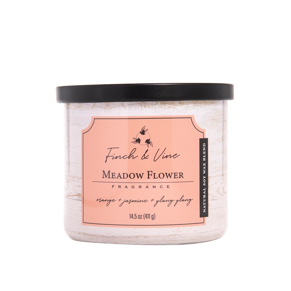 slide 1 of 1, Finch & Vine Meadow Flower Fragranced Candle, 14.5 oz