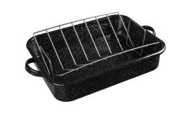 GRANITE WARE GraniteWare Open Rectangular Roaster with V-Rack