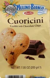 Mulino Bianco with Chocolate Chips Cuoricini Cookies 7.05 oz