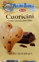 Mulino Bianco with Chocolate Chips Cuoricini Cookies 7.05 oz