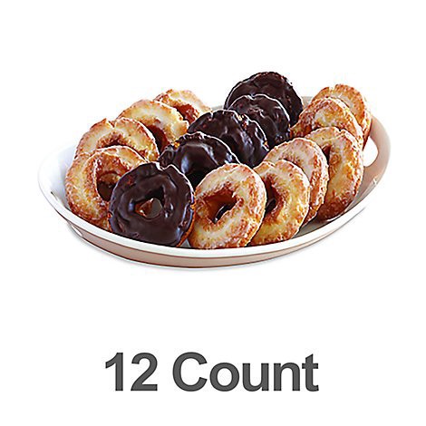 slide 1 of 1, Bakery Donut Old Fashion Variety 12 Count - Each, 12 ct