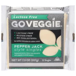 Go Veggie Style Singles Pepper Jack Cheese Alternative - 12 ea