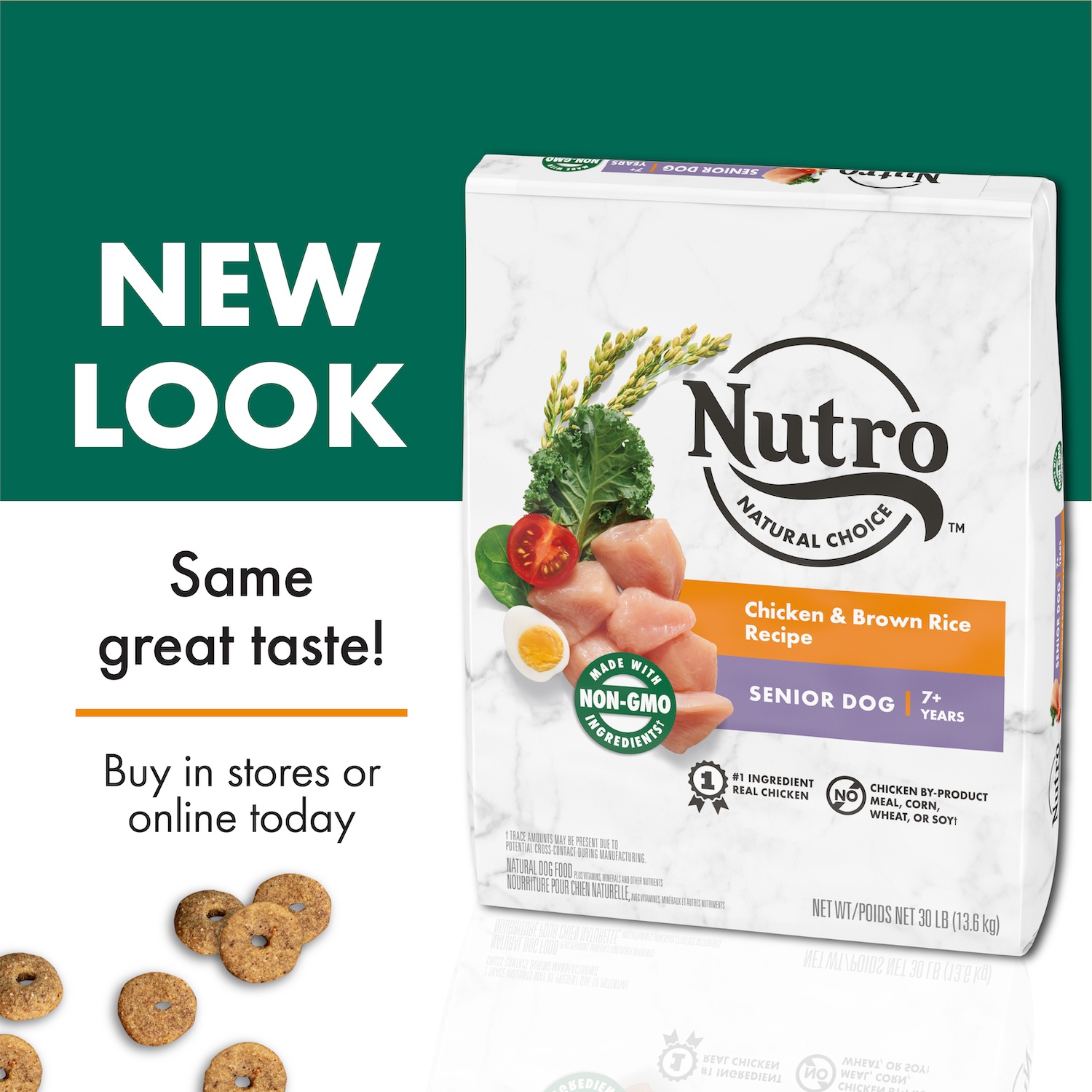 Nutro Natural Choice Senior Dry Dog Food, Chicken & Brown Rice Recipe 