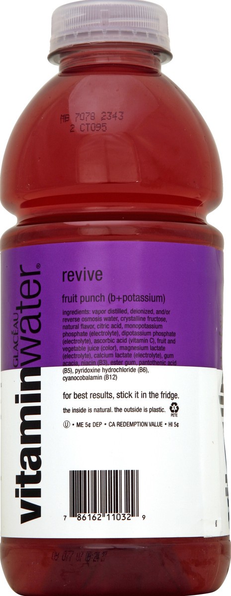 slide 2 of 5, vitaminwater Water Beverage, Nutrient Enhanced, Revive, Fruit Punch - 32 oz, 32 oz