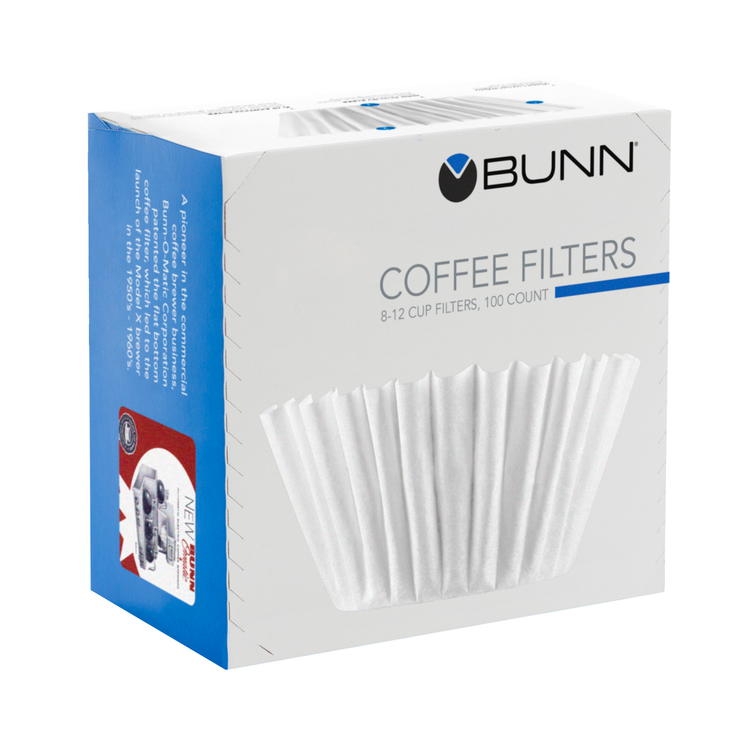 slide 1 of 4, BUNN 8-12 Cup Coffee Filters- 100 ct, 100 ct