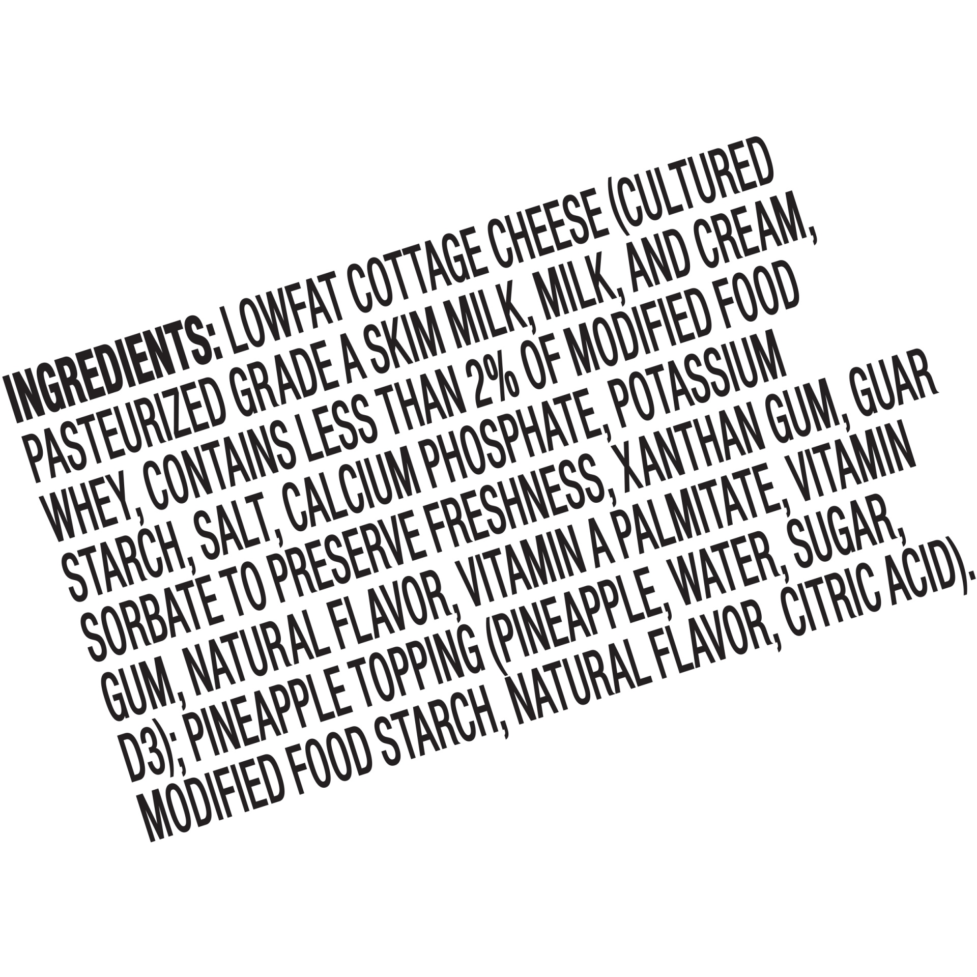 slide 6 of 6, Knudsen Cottage Doubles Lowfat Cottage Cheese & Pineapple Topping with 2% Milkfat, 4.7 oz Cup, 