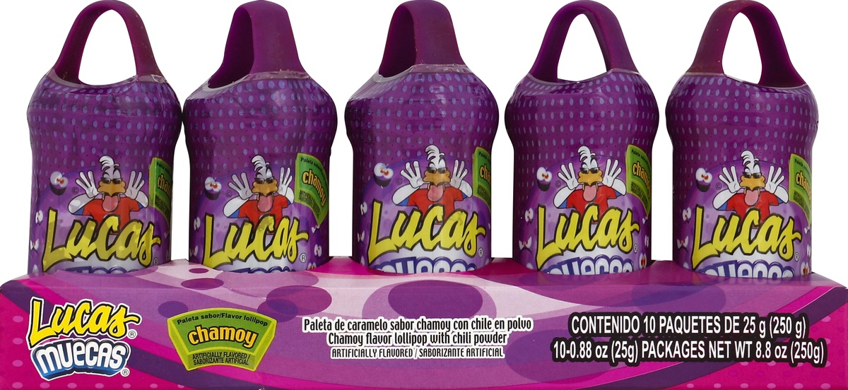 slide 4 of 4, Lucas Muecas Chamoy Packages, 10 ct; 0.88 oz