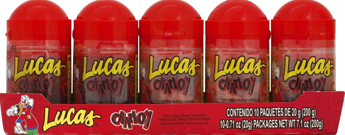 slide 3 of 4, Lucas Sweet Sour Chamoy Powder Candy, 10 ct; 0.71 oz