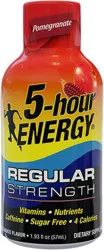 5-hour ENERGY, Regular Strength, Pomegranate, Shot, 1.93 oz.