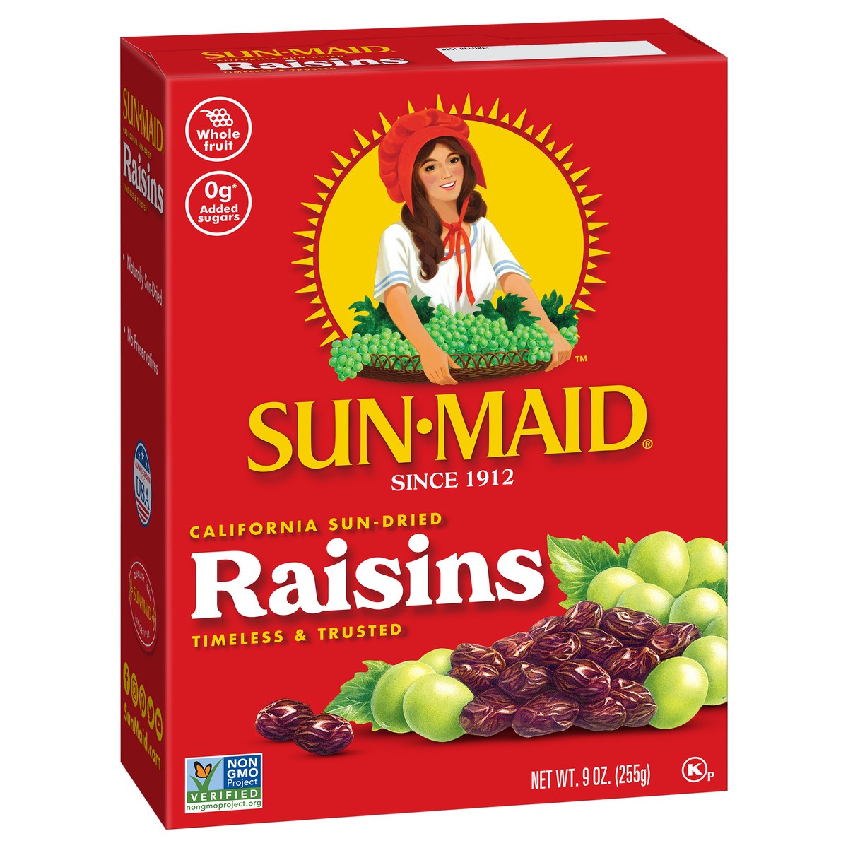 slide 2 of 8, Sun-Maid California Sun-Dried Raisins 9 oz Bag in a Box, 9 oz