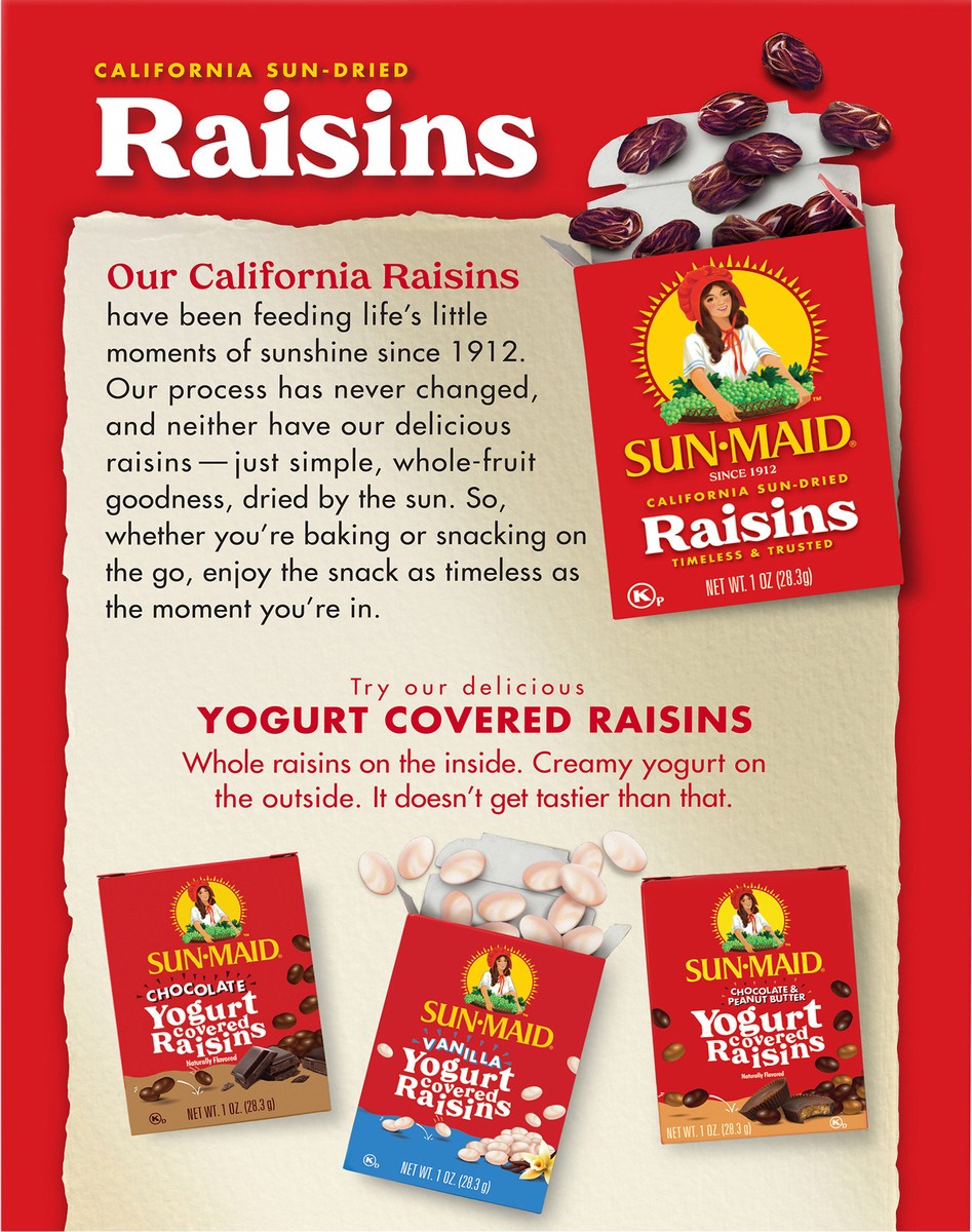 slide 3 of 8, Sun-Maid California Sun-Dried Raisins 9 oz Bag in a Box, 9 oz