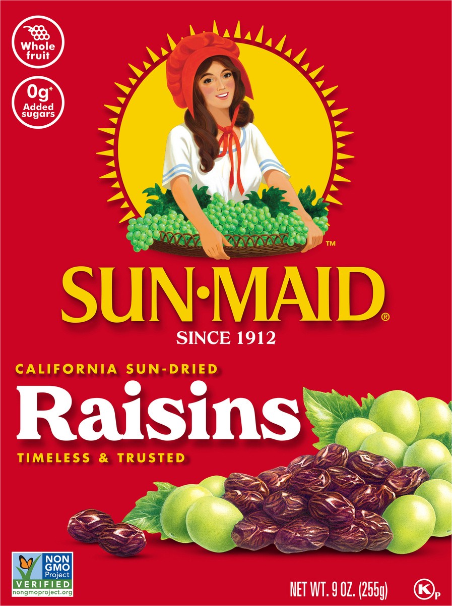 slide 7 of 8, Sun-Maid California Sun-Dried Raisins 9 oz Bag in a Box, 9 oz