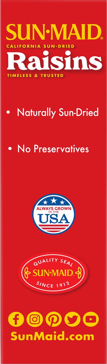 slide 5 of 8, Sun-Maid California Sun-Dried Raisins 9 oz Bag in a Box, 9 oz