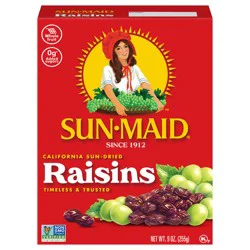 Sun-Maid California Sun-Dried Raisins 9 oz Bag in a Box