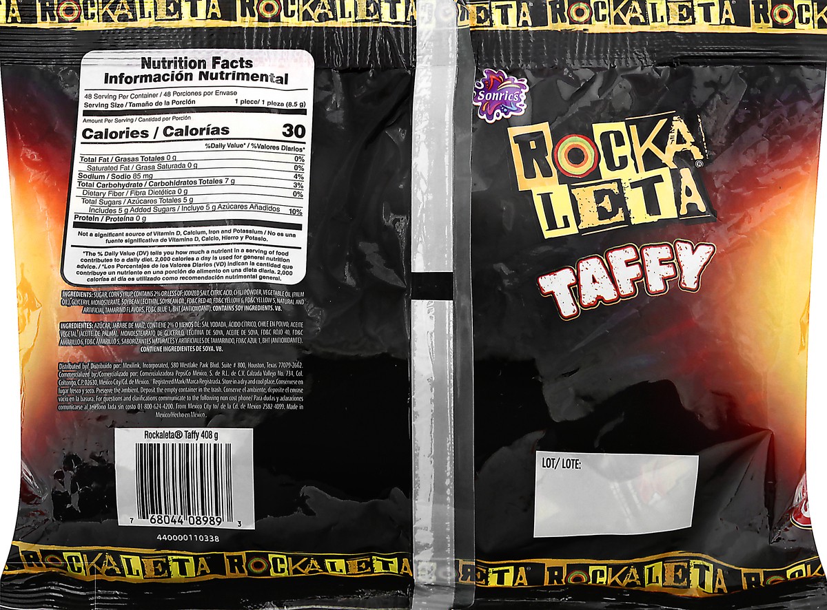 slide 4 of 9, Rockaleta Taffy 408 g, 14.39 oz