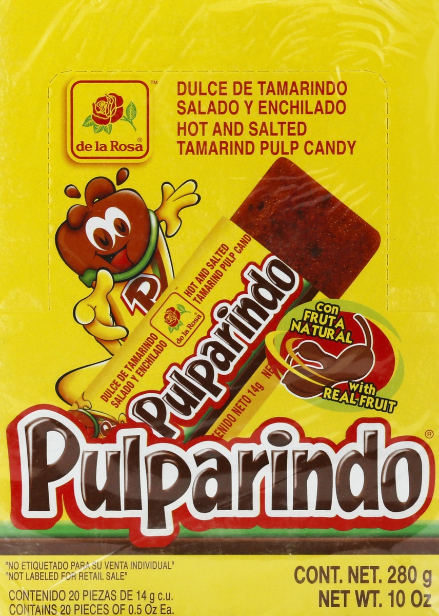 slide 6 of 6, De la Rosa Pulparindo Candy, 20 ct