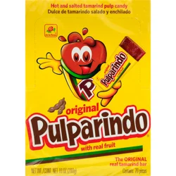 Pulparindo Original Tamarind Bar with Real Fruit 20 ea