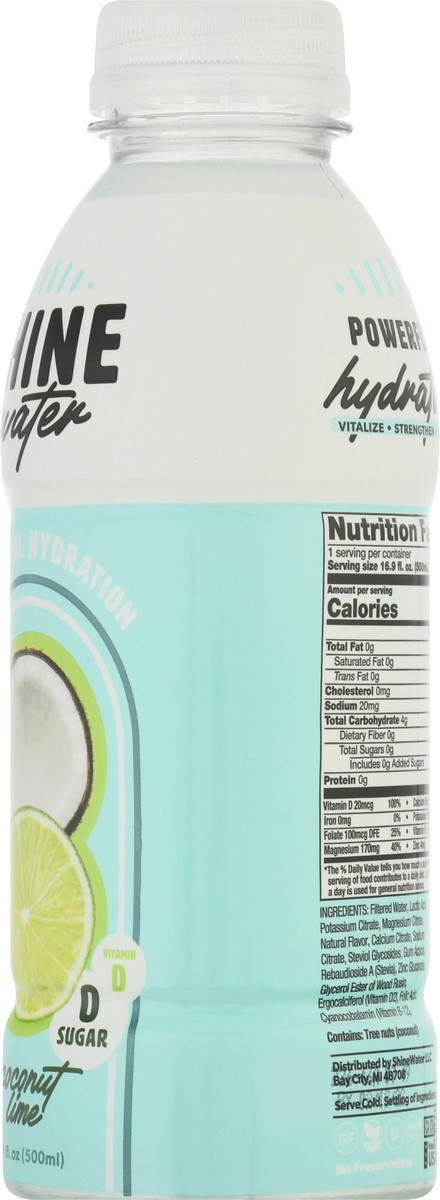 slide 3 of 13, Shine Water Coconut Lime, 16.9 fl oz