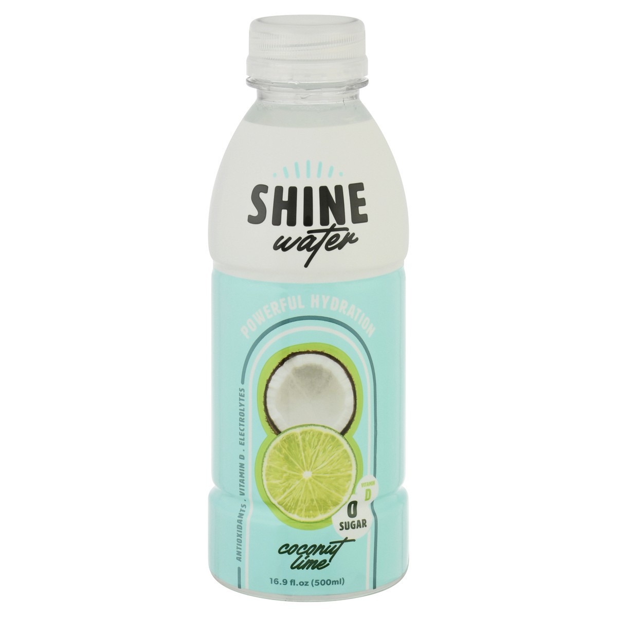 slide 1 of 13, Shine Water Coconut Lime, 16.9 fl oz