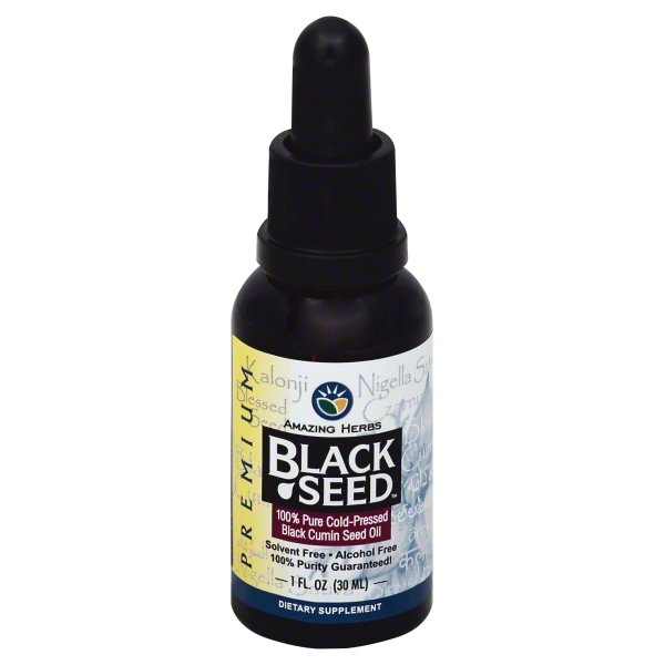 slide 1 of 1, Amazing Herbs Black Cumin Seed Oil 1 oz, 1 ct