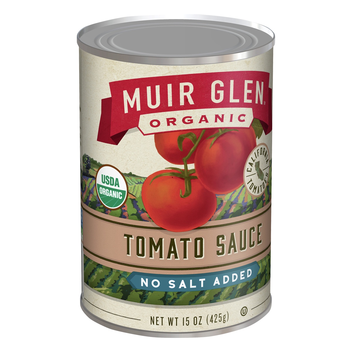 slide 2 of 10, Muir Glen Org Tomato Sauce No Salt Added, 15 oz