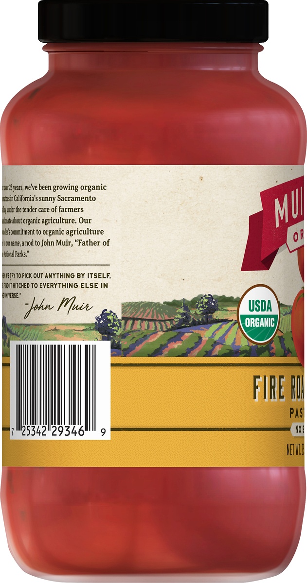 slide 5 of 10, Muir Glen Fire Roasted Pasta Sauce, 25.5 oz