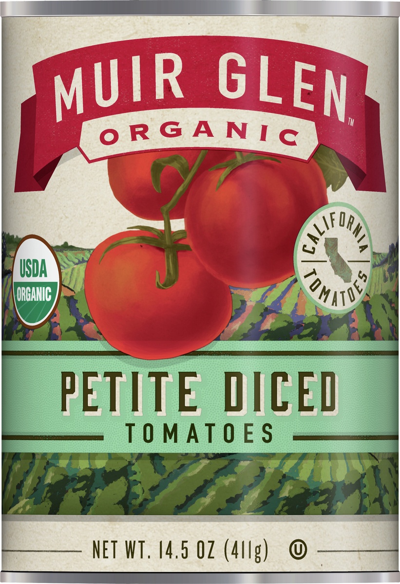 slide 10 of 10, Muir Glen Petite Diced Tomatoes, 14.5 ounces, 14.5 oz