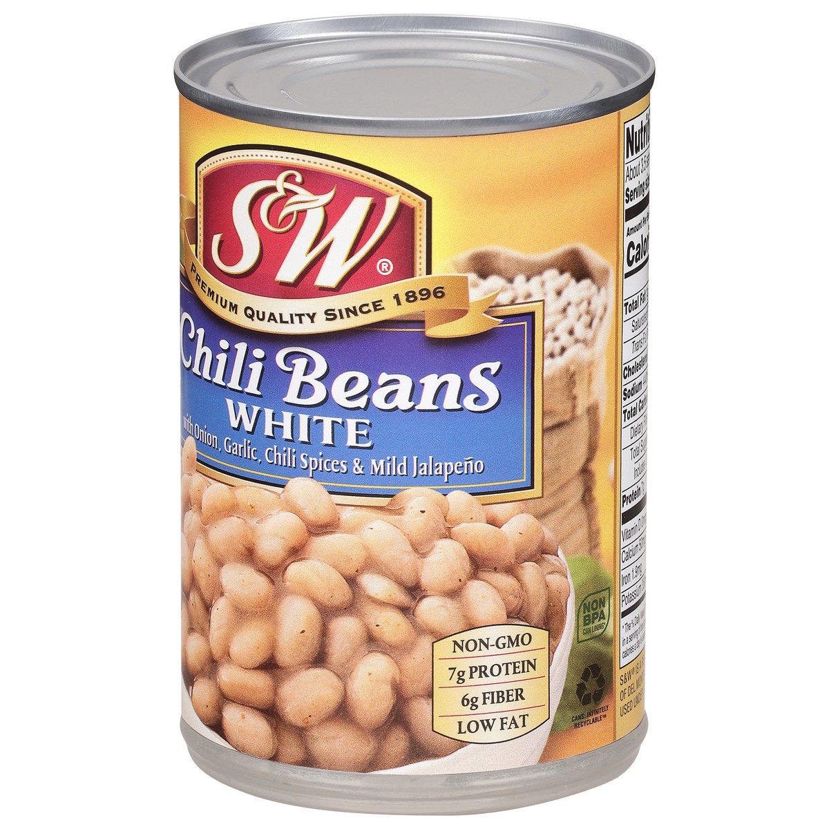 slide 11 of 11, S&W White Chili Beans 15.5 oz, 15.5 oz
