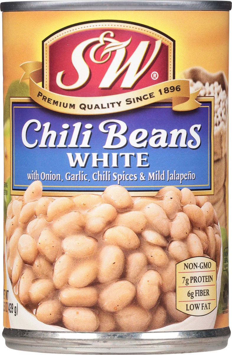 slide 3 of 11, S&W White Chili Beans 15.5 oz, 15.5 oz