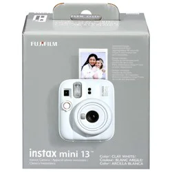 Fuji Instax Mini 13 Instant Camera Clay White