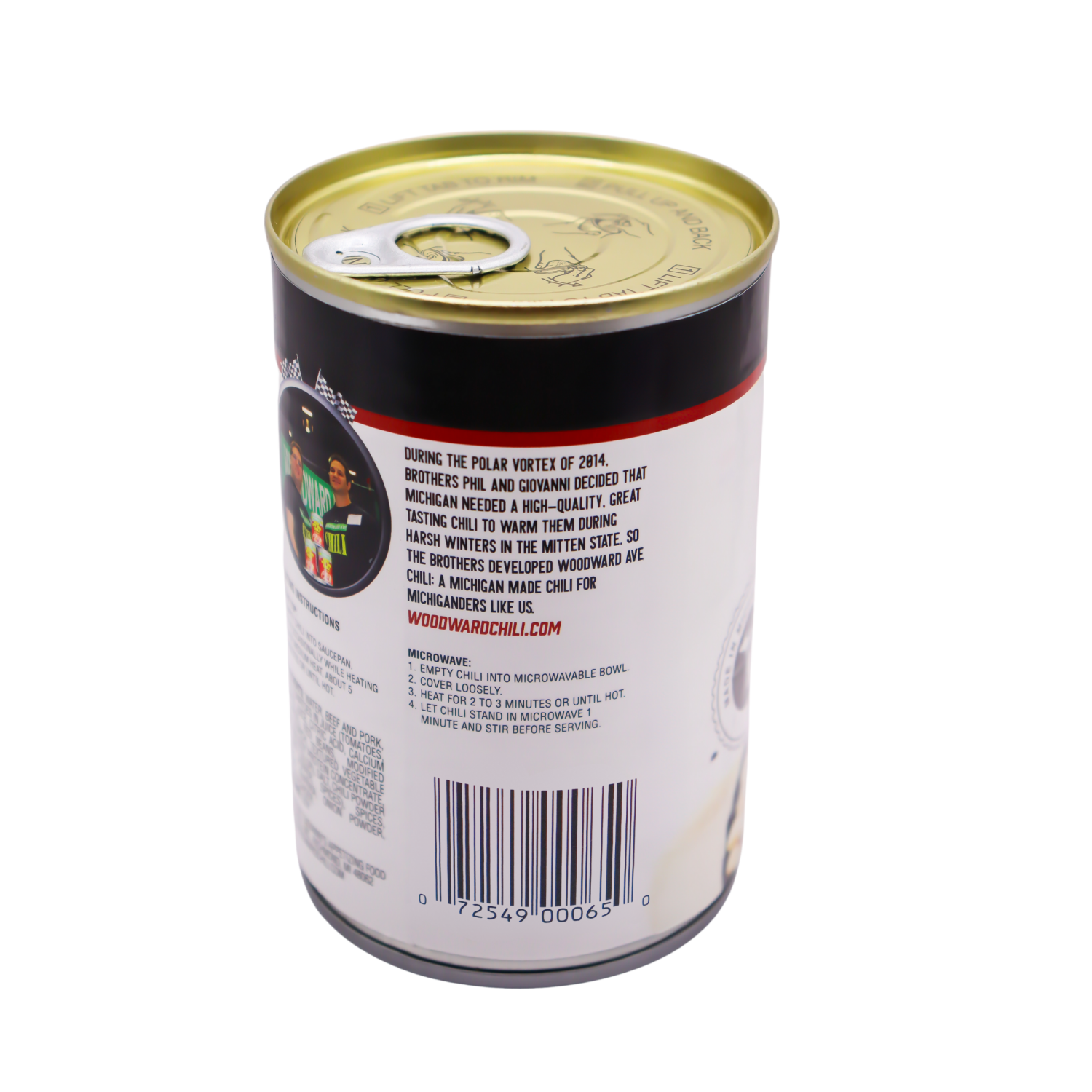 slide 2 of 3, Woodward Ave Chili With Beans, 15 oz