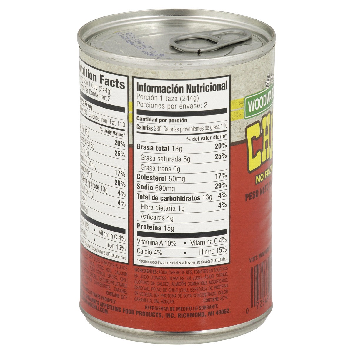 slide 2 of 4, Woodward Ave. Chili with No Beans, 15 oz, 15 oz