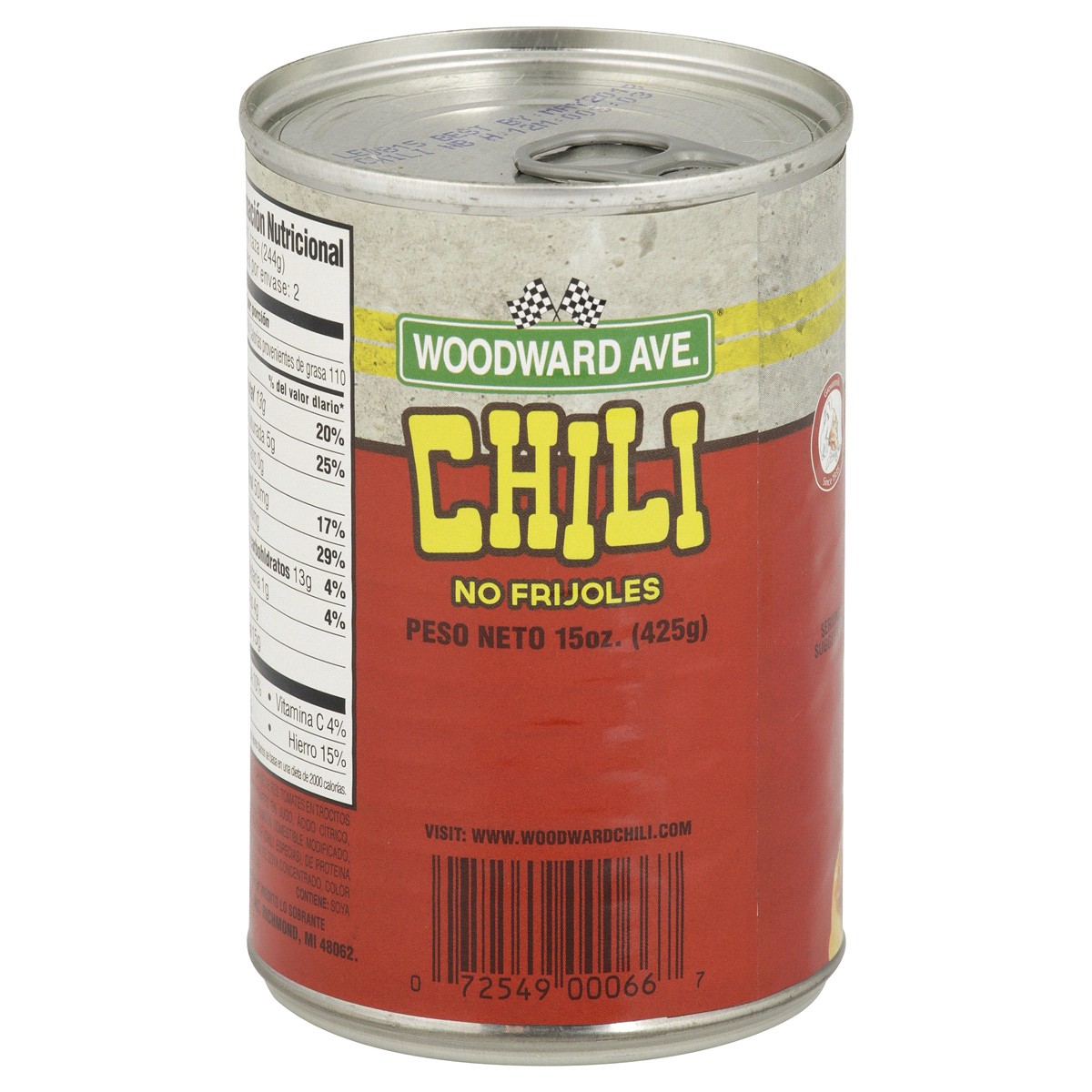 slide 3 of 4, Woodward Ave. Chili with No Beans, 15 oz, 15 oz