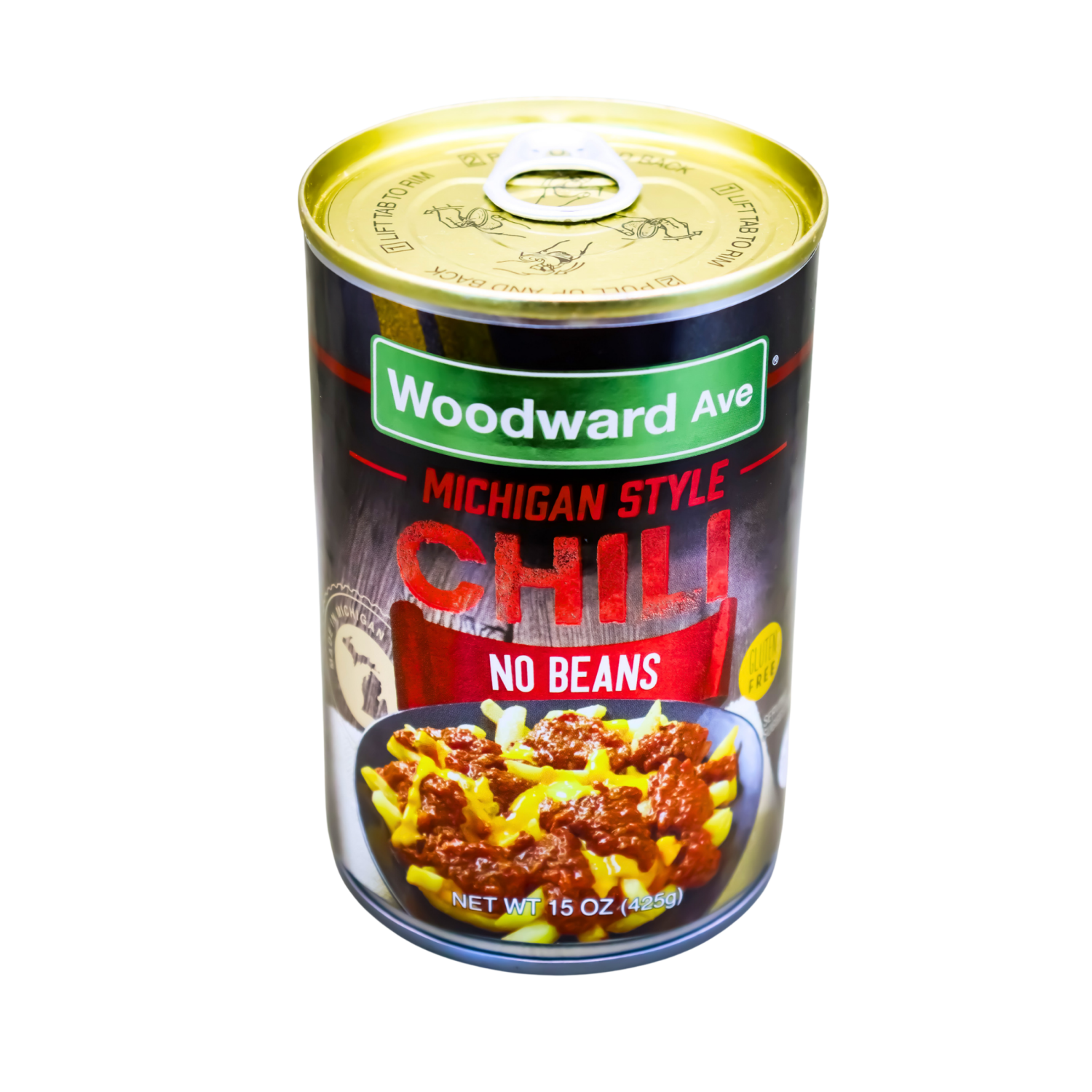 slide 1 of 4, Woodward Ave. Chili with No Beans, 15 oz, 15 oz