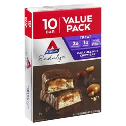 Atkins Bar, Caramel Nut Chew, Value Pack
