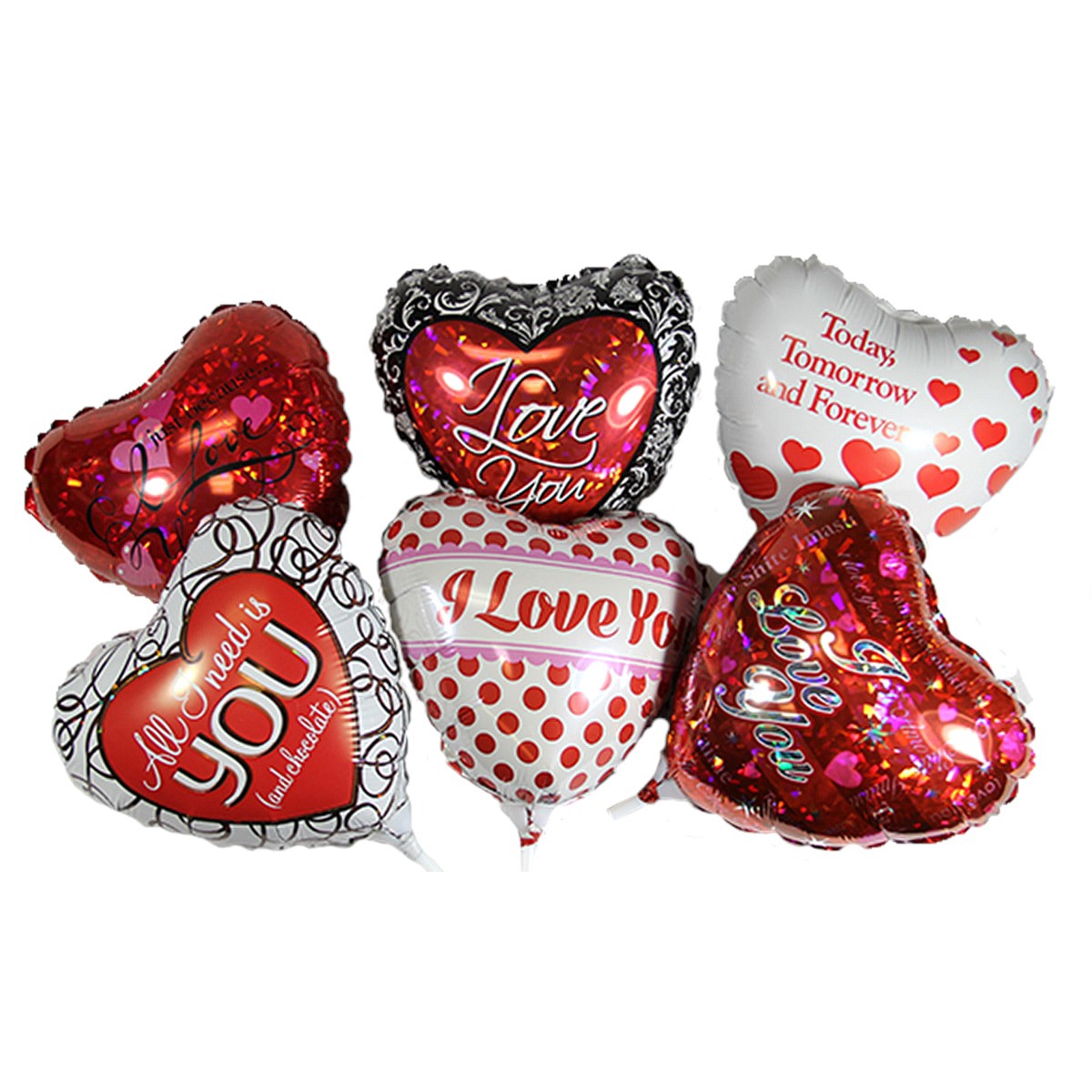 slide 1 of 1, 9" Love Airfilled Balloon Assortment, 9 in