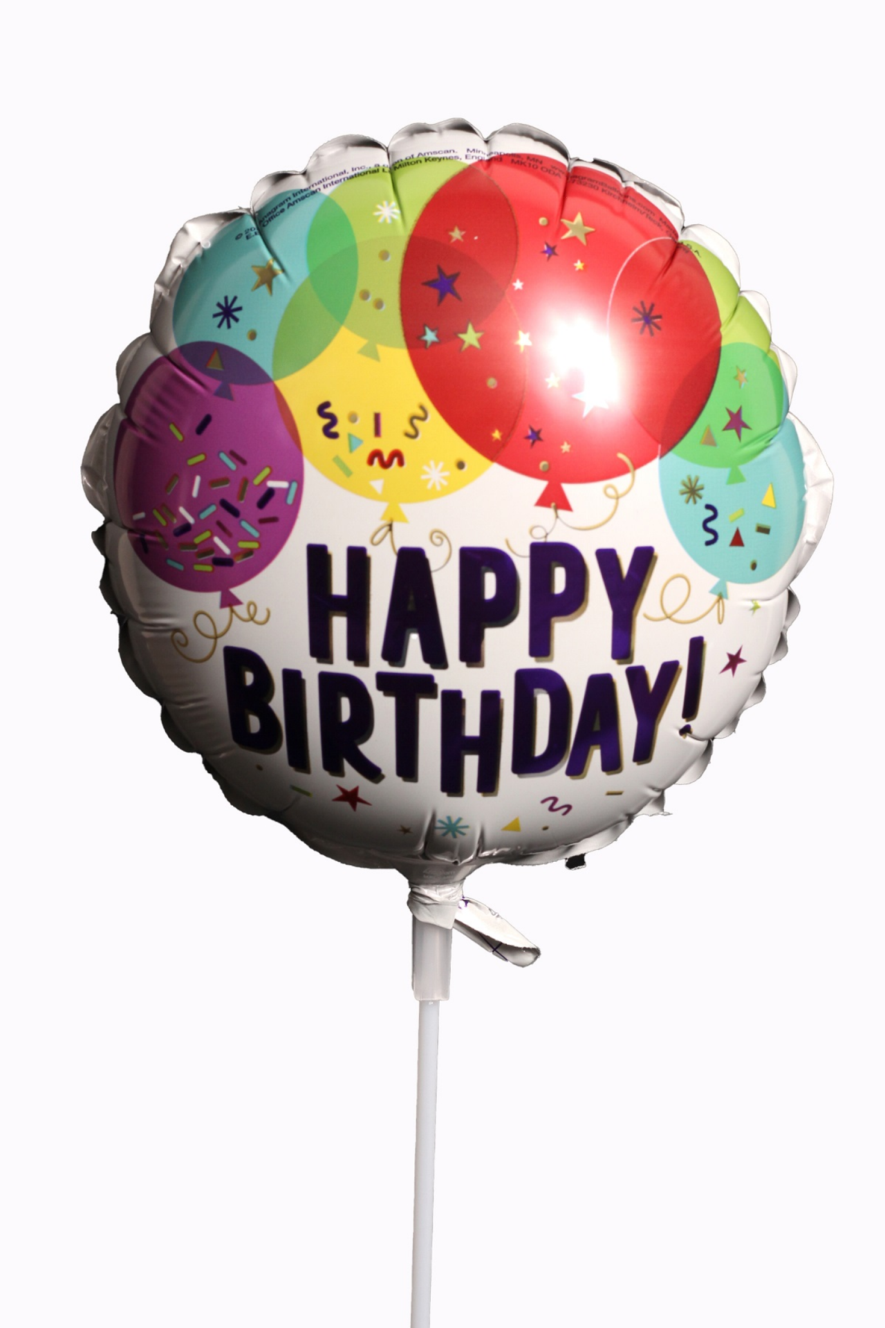 slide 2 of 6, 9" Birthday Airfilled Balloon Assortment, 9 in