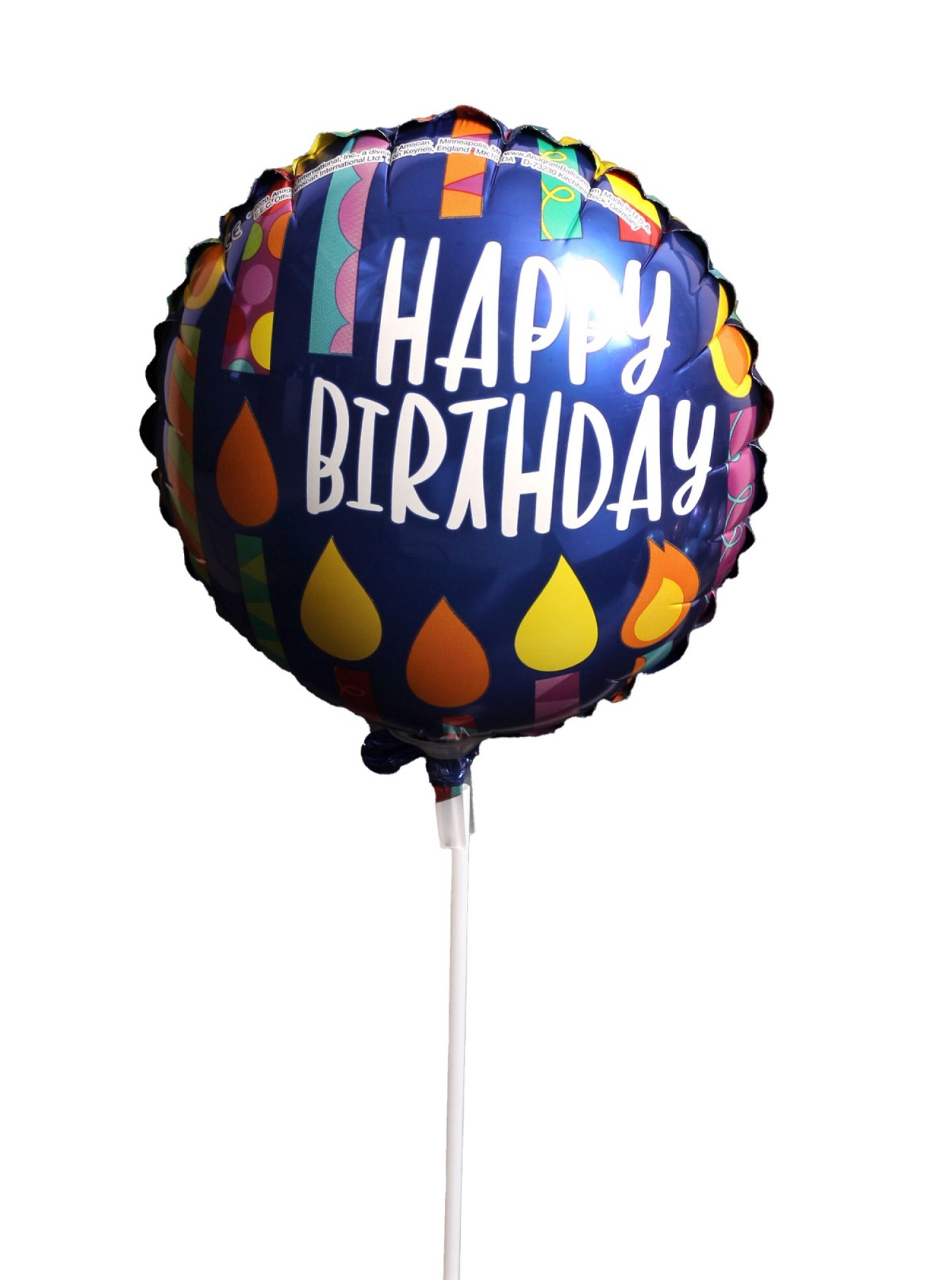 slide 3 of 6, 9" Birthday Airfilled Balloon Assortment, 9 in