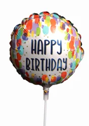 9" Birthday Airfilled Balloon Assortment