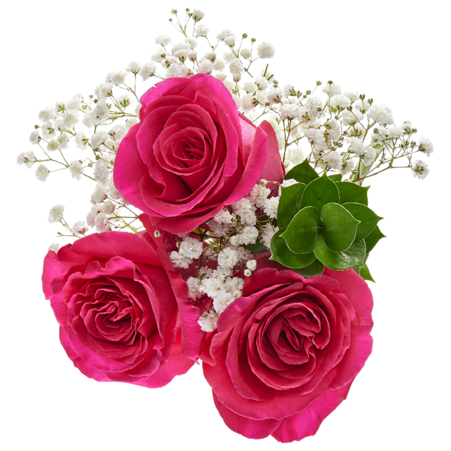 slide 5 of 5, Three rose bouquet, 1 ct