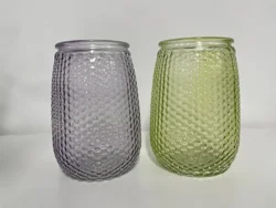 Honeycomb Glass Vase, 6"