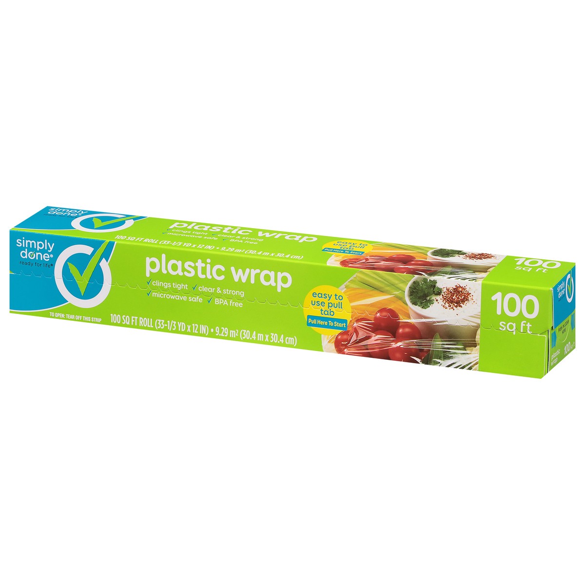 slide 5 of 9, Simply Done Plastic Wrap 100 Sq Ft, 1 ct