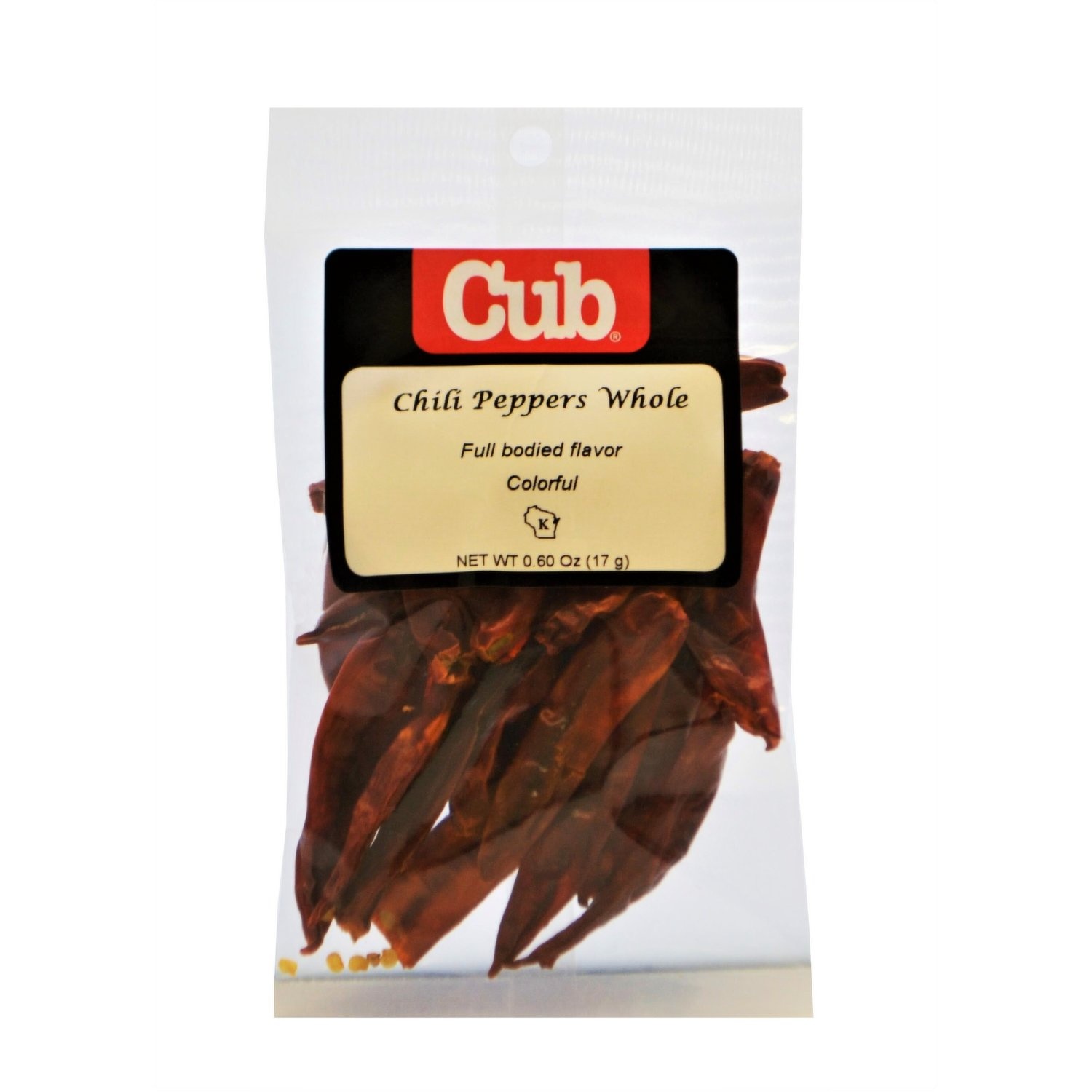 slide 1 of 1, Cub Chili Pepper Whole, 0.6 Ounce, 0.6 oz