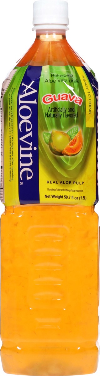 slide 10 of 14, Aloevine Refreshing Guava Aloe Vera Drink 50.7 fl oz, 50.7 fl oz